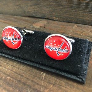 CUFFLINKS for formal shirt WASHINGTON CAPITOLS  NHL HOCKEY Cuff Links Prom Groom